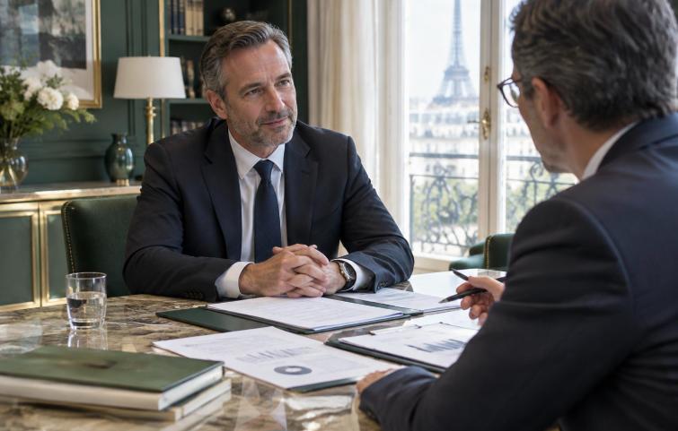 Associés d'un cabinet échangeant sur l'organisation de leur société